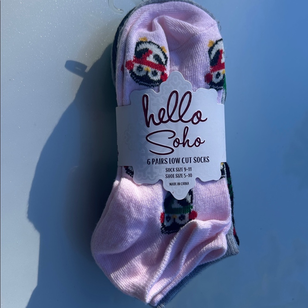 Hello Soho Christmas Low Cut Socks